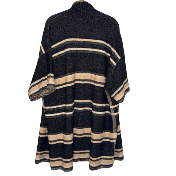 Vince Wool Cashmere Open Long Cardigan Size XS / S $445 Textured Stripe - Picture 7 of 9